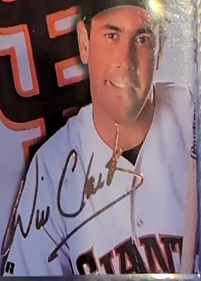 1990 San Francisco Giants Wes Chamberlain Signed Photo — front