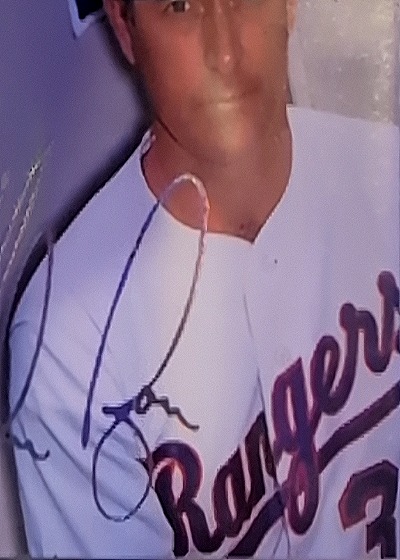 1990 Nolan Ryan Texas Rangers Signed Baseball Card — front