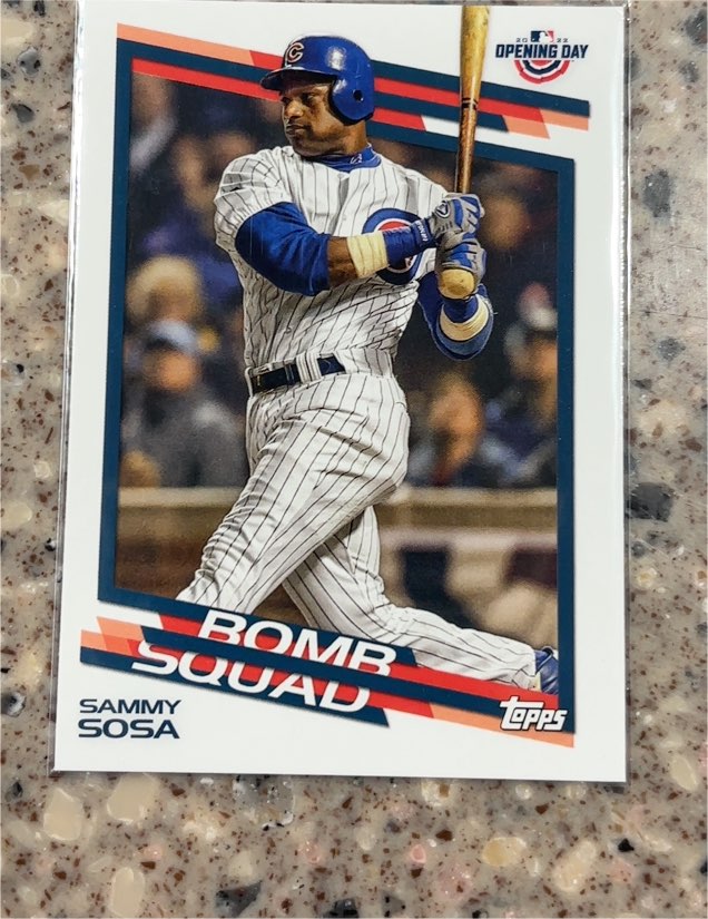 2022 Topps Opening Day Bomb Squad #BS-3 Sammy Sosa — front