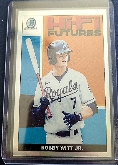 2022 Bowman Chrome #HIFI-5 Bobby Witt Jr. Hi-Fi Futures — front