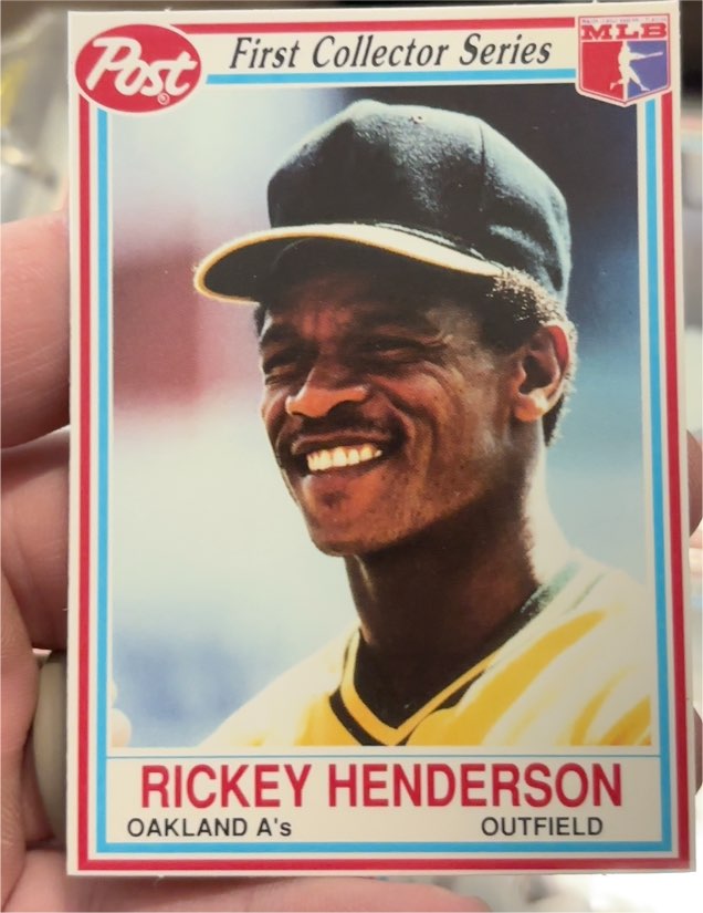 1990 Post #25 Rickey Henderson — front