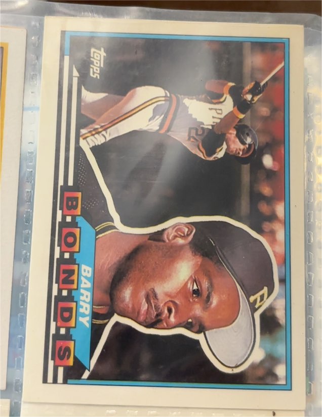 1989 Topps Big #5 Barry Bonds — front