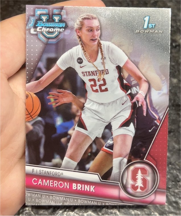 2023-24 Bowman University Chrome #75 Cameron Brink — front