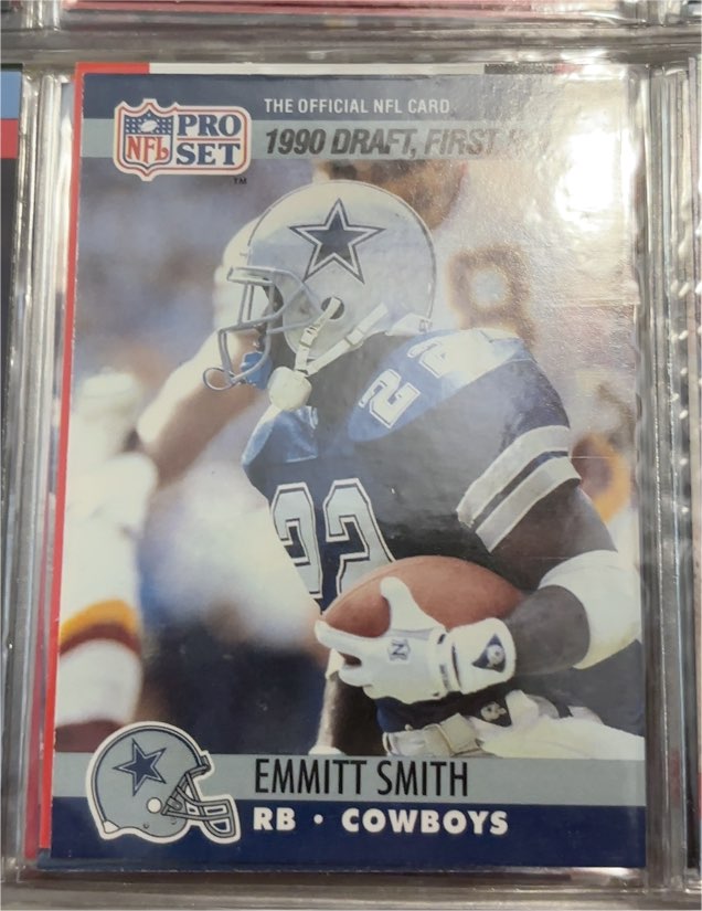 1990 Pro Set #685 Emmitt Smith — front
