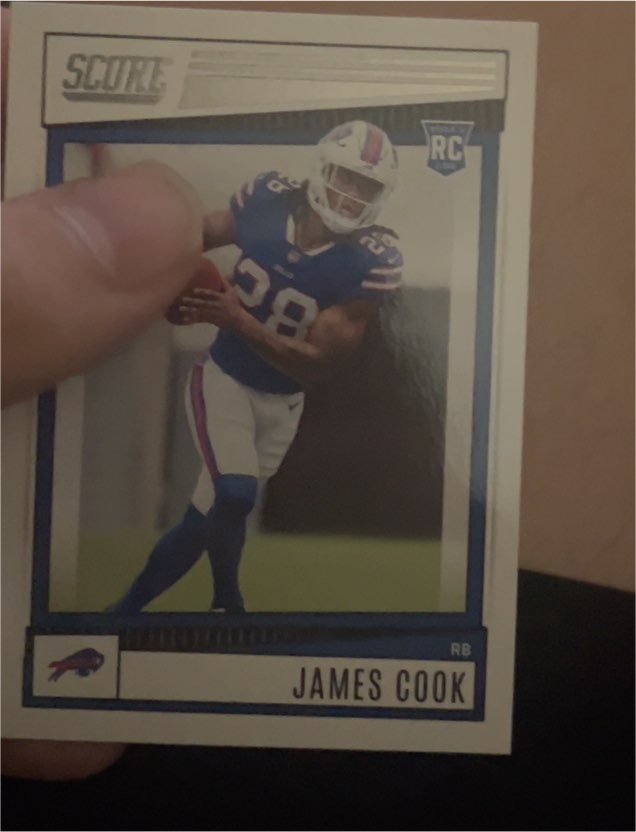 2022 Panini Score #334 James Cook — front