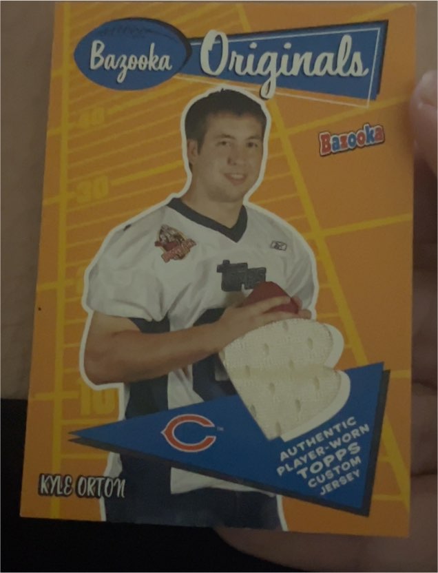 2005 Topps Bazooka Originals Jerseys #BO-KO Kyle Orton — front