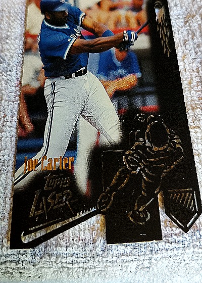 1996 Topps Laser Joe Carter — front