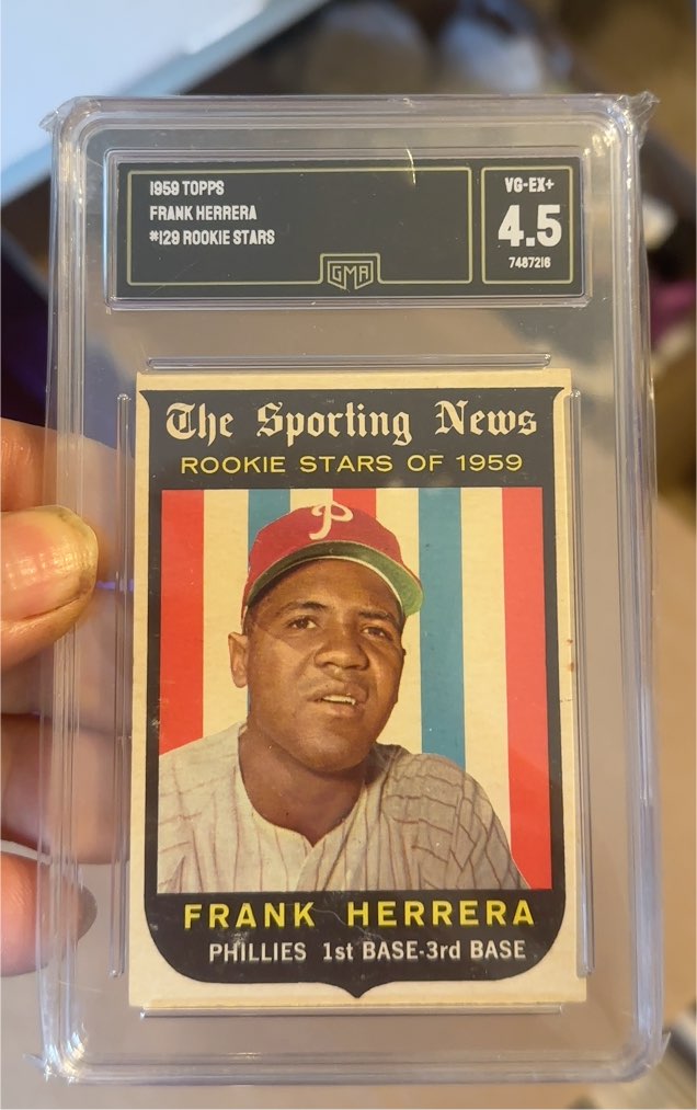 1959 Topps #129 Frank Herrera Rookie Stars — front