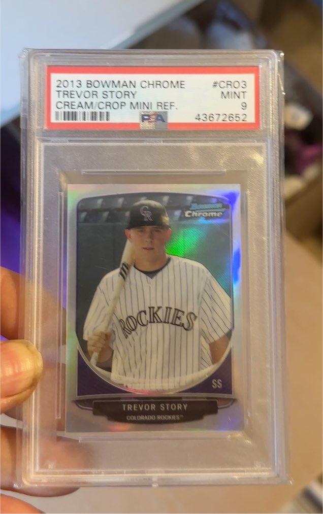 2013 Bowman Chrome Cream of the Crop Mini Refractor #CC-CRO3 Trevor Story — front