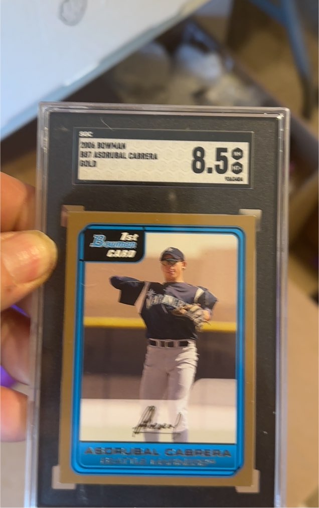 2006 Bowman #387 Asdrubal Cabrera Gold — front