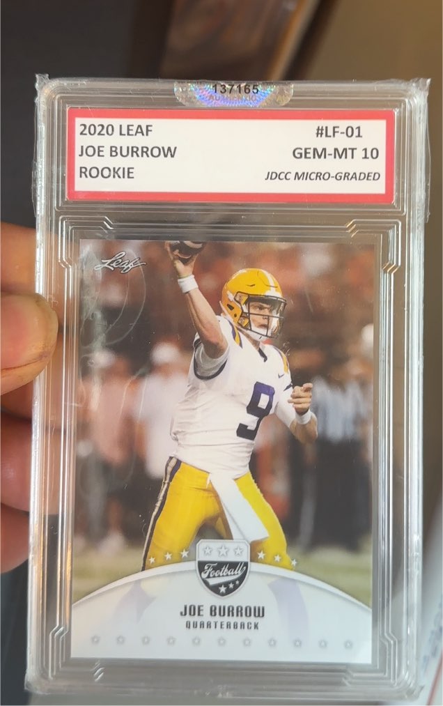 2020 Leaf #LF-01 Joe Burrow Rookie — front