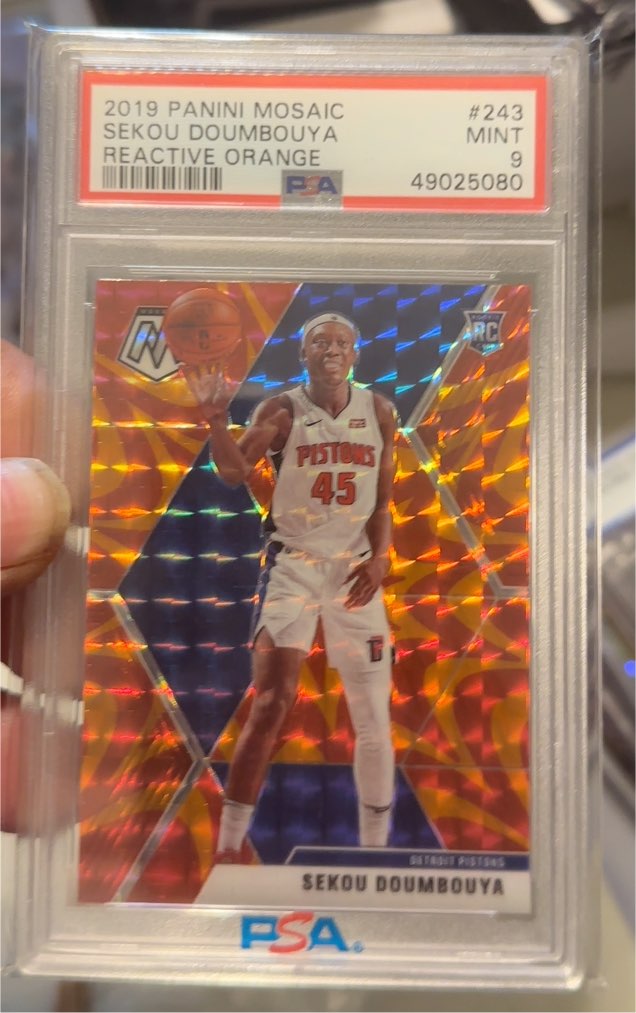 2019 Panini Mosaic #243 Sekou Doumbouya — front