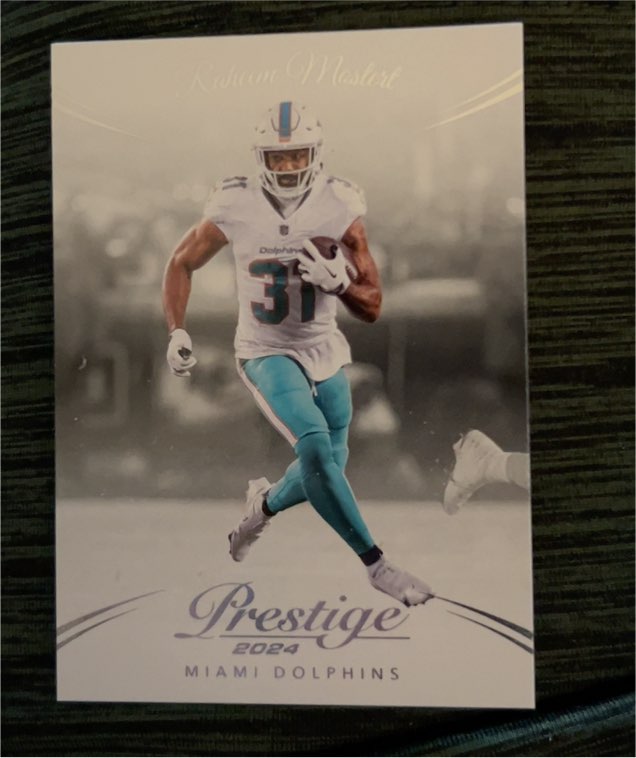 2024 Panini Prestige #185 Raheem Mostert — front