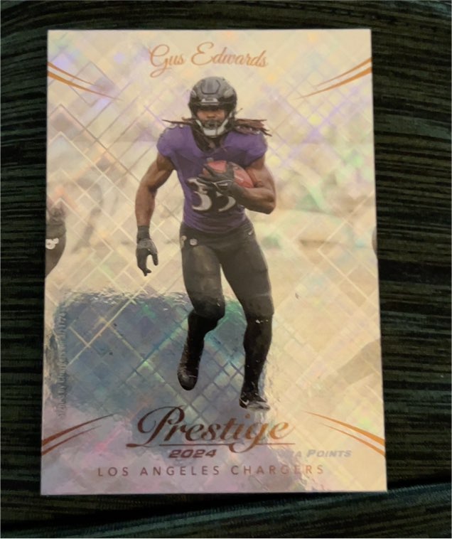 2024 Panini Prestige #165 Gus Edwards — front