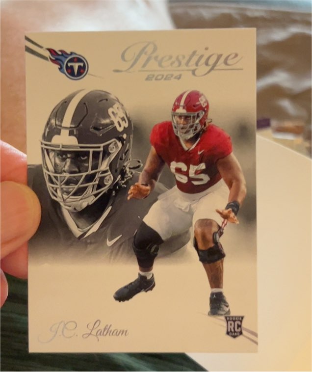 2024 Panini Prestige #316 J.C. Latham — front