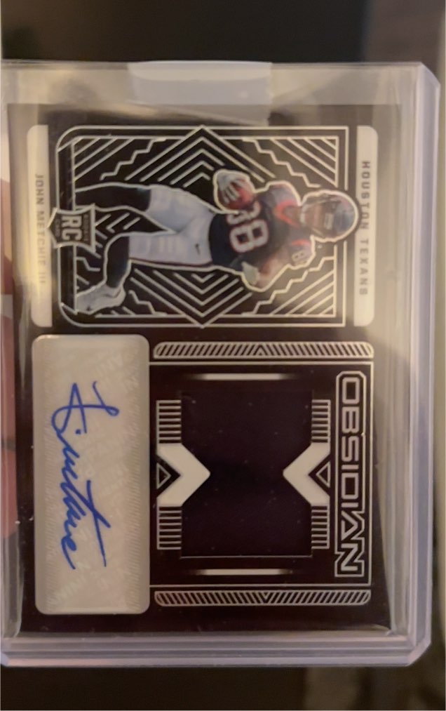 2022 Panini Obsidian #23 John Metchie III — front