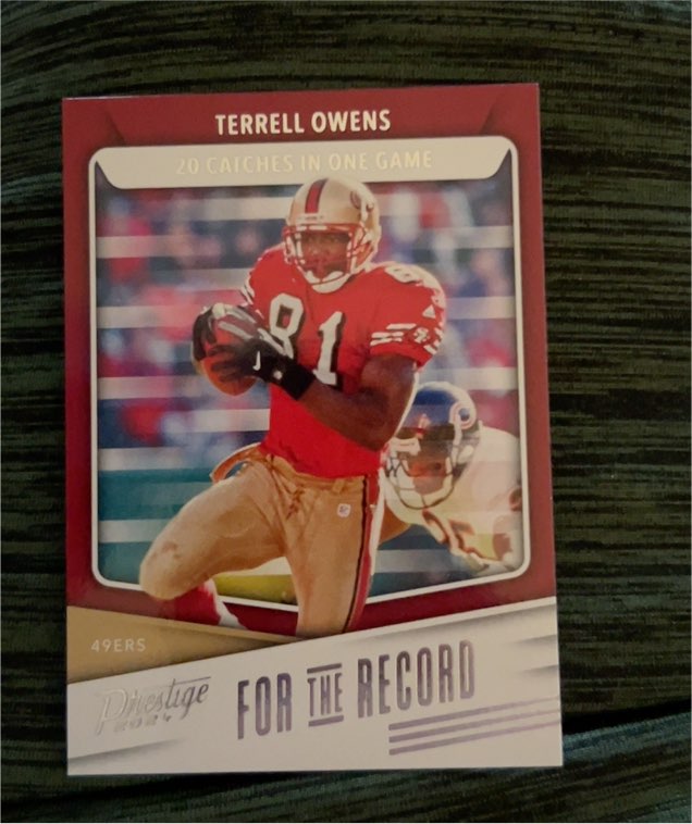2024 Panini Prestige For the Record #FR-TO Terrell Owens — front