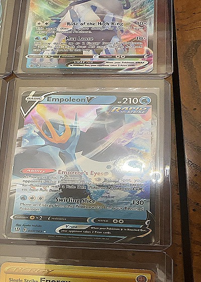 2021 Pokémon TCG Battle Styles #40 Empoleon V — front