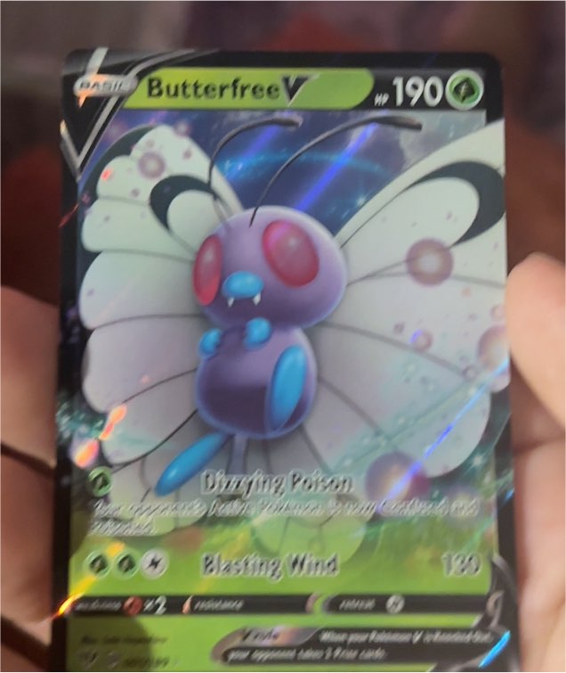 2020 Pokémon TCG Darkness Ablaze #001 Butterfree V — front