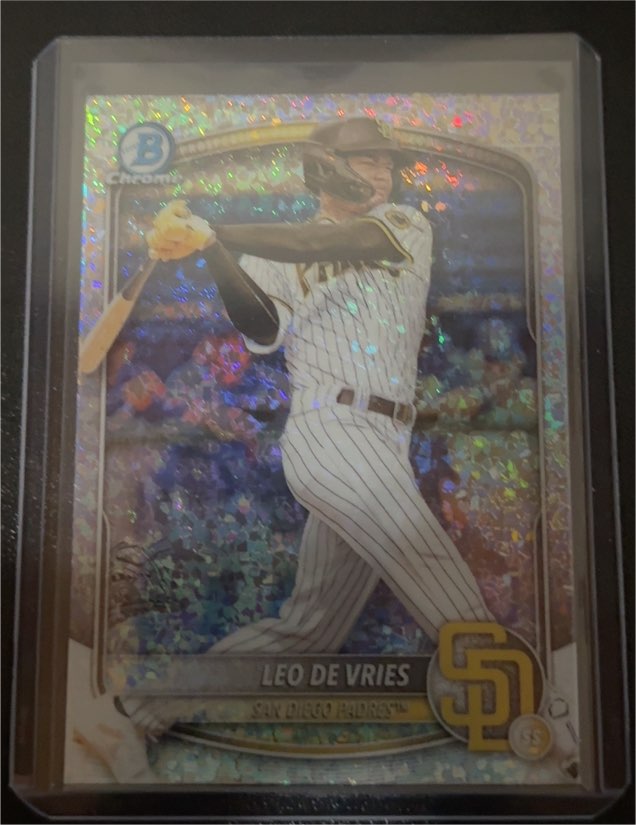 2025 Bowman Chrome #BCP-59 Leo De Vries — front