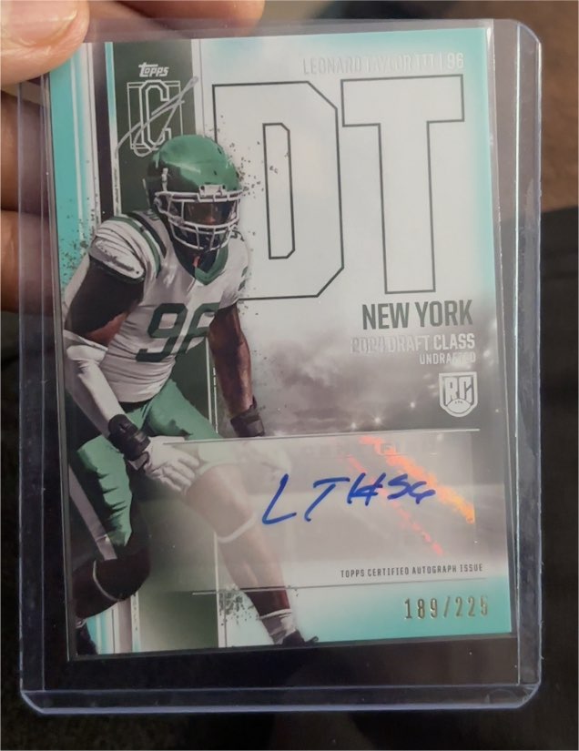 2024 Topps Signature Class #96 Leonard Taylor III — front
