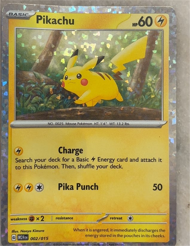 2024 Pokémon McDonald's Promo #002 Pikachu — front