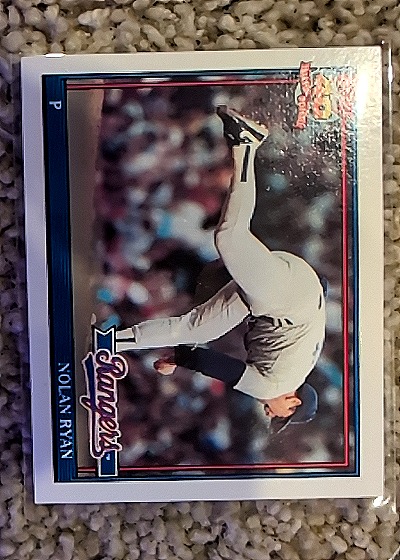 1991 Topps #1 Nolan Ryan — front