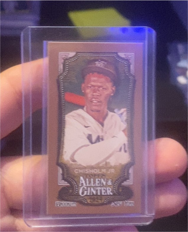 2024 Topps Allen & Ginter #13 Mini Jazz Chisholm Jr. — front