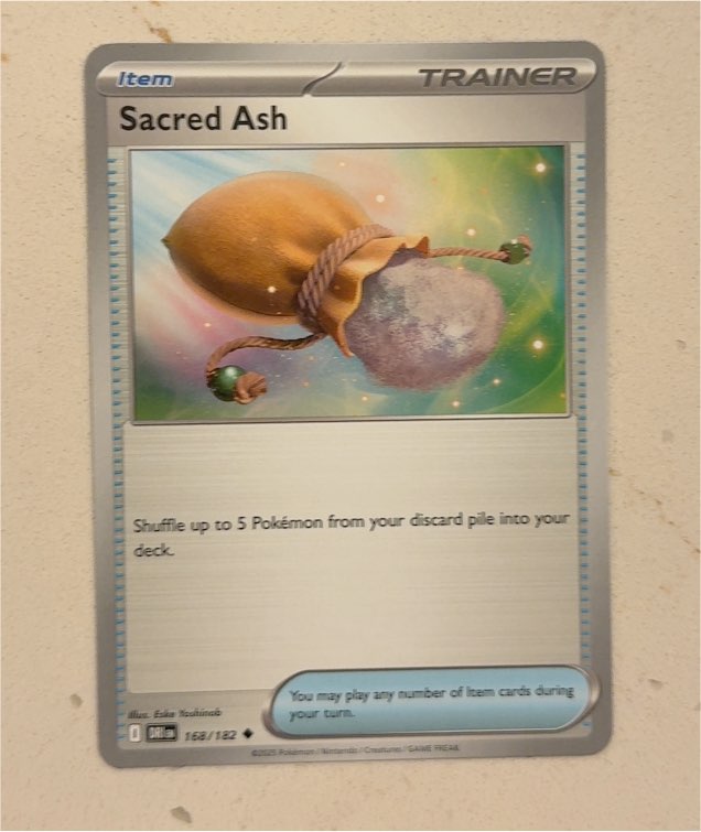 2025 Pokémon Scarlet & Violet Destined Rivals #168 Sacred Ash — front