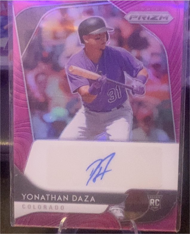 2020 Panini Prizm #RA-YD Yonathan Daza — front