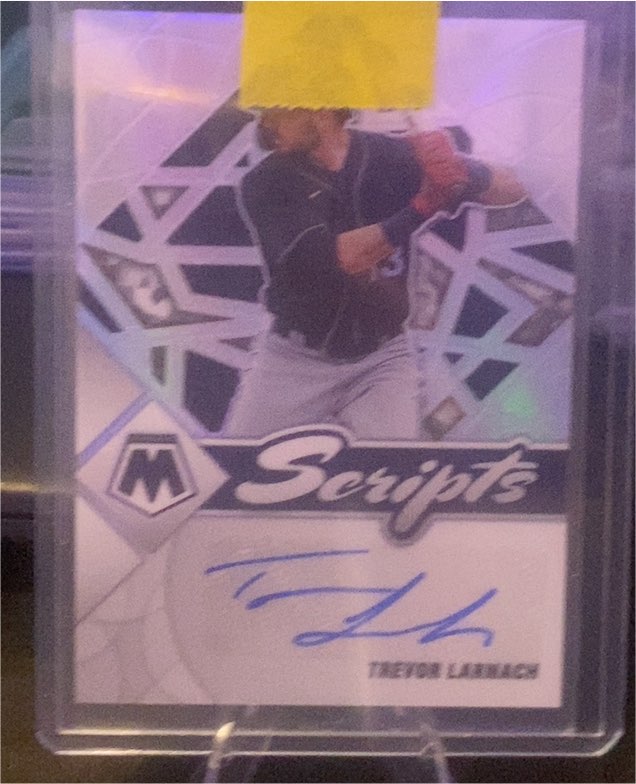 2022 Panini Mosaic Scripts #SC-TL Trevor Larnach — front