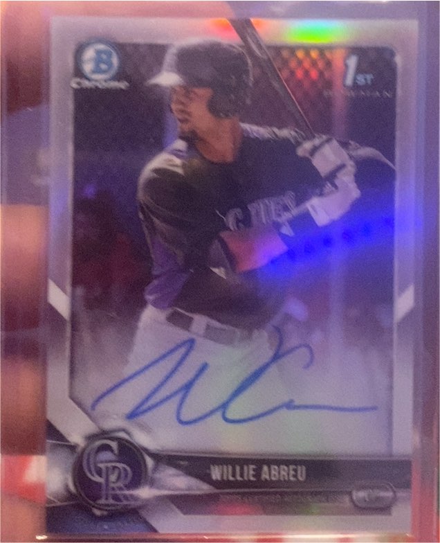 2018 Bowman Chrome #INV1 Willie Abreu — front