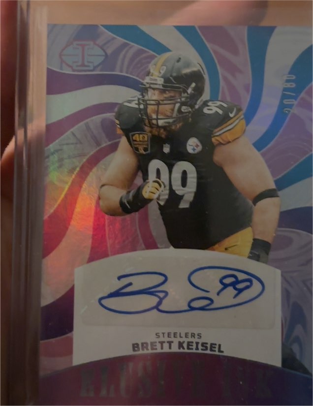 2023 Panini Illusions Elusive Ink #EI-BK Brett Keisel — front