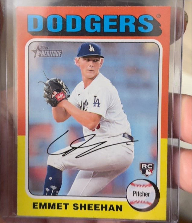 2024 Topps Heritage #187 Emmet Sheehan — front