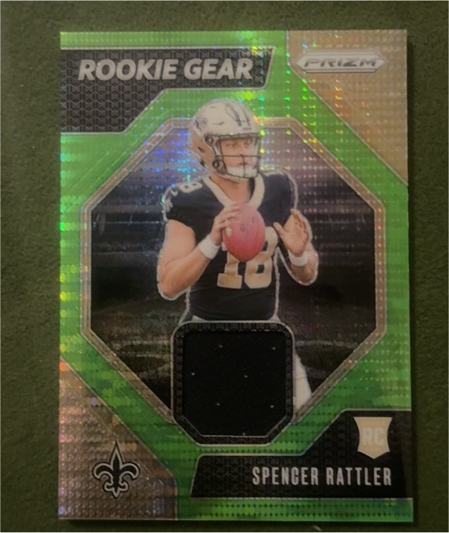 2024 Panini Prizm #RG-SRR Spencer Rattler Rookie Gear — front
