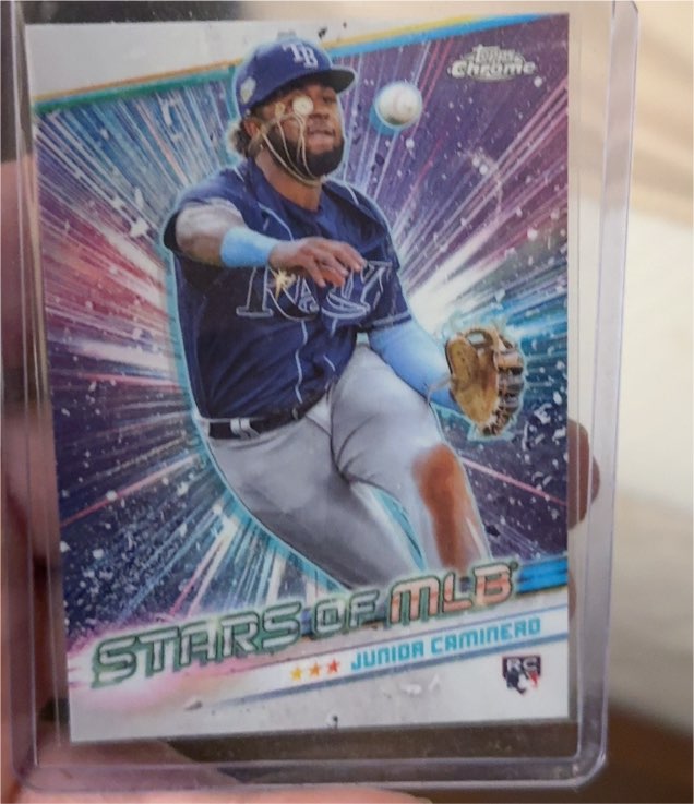 2024 Topps Series 2 Stars of MLB Chrome #CSMLB-50 Junior Caminero — front