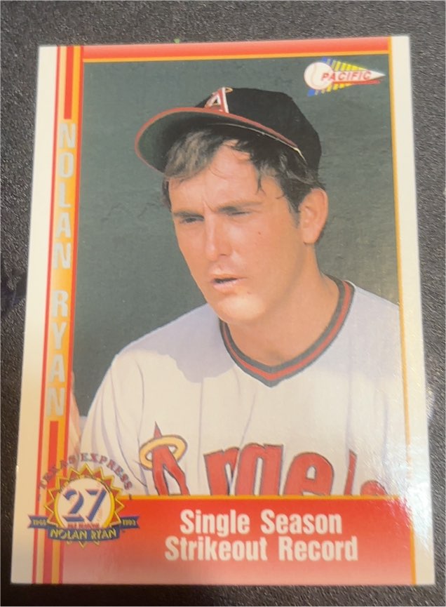 1991 Pacific Texas Express #27 Nolan Ryan — front