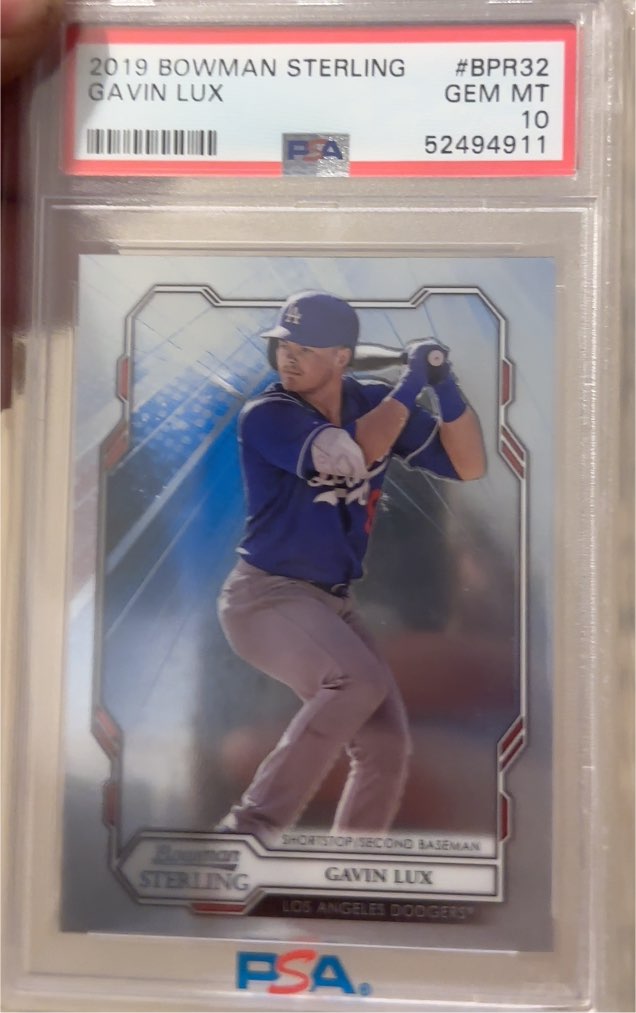 2019 Bowman Sterling #BPR-32 Gavin Lux — front