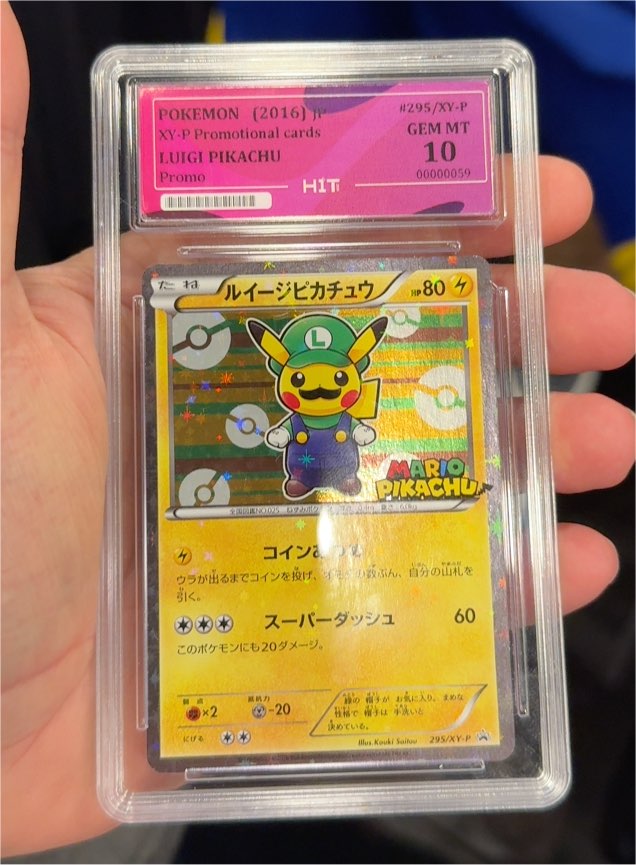 2016 Pokémon XY Promo #295/XY-P Luigi Pikachu — front