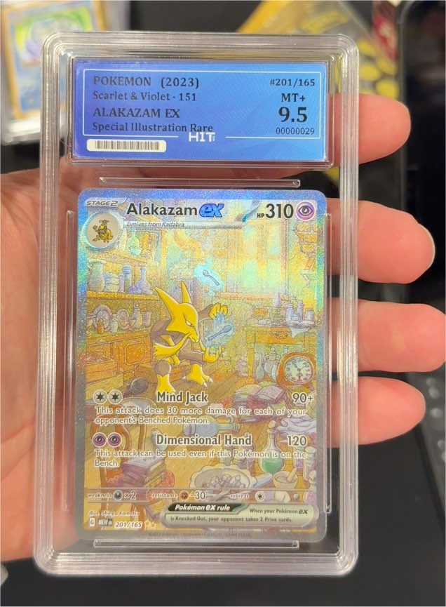 2023 Pokémon Scarlet & Violet #201/165 Alakazam EX Special Illustration Rare — front