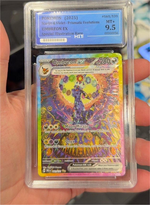 2025 Pokémon Prismatic Evolutions #161 Umbreon EX — front