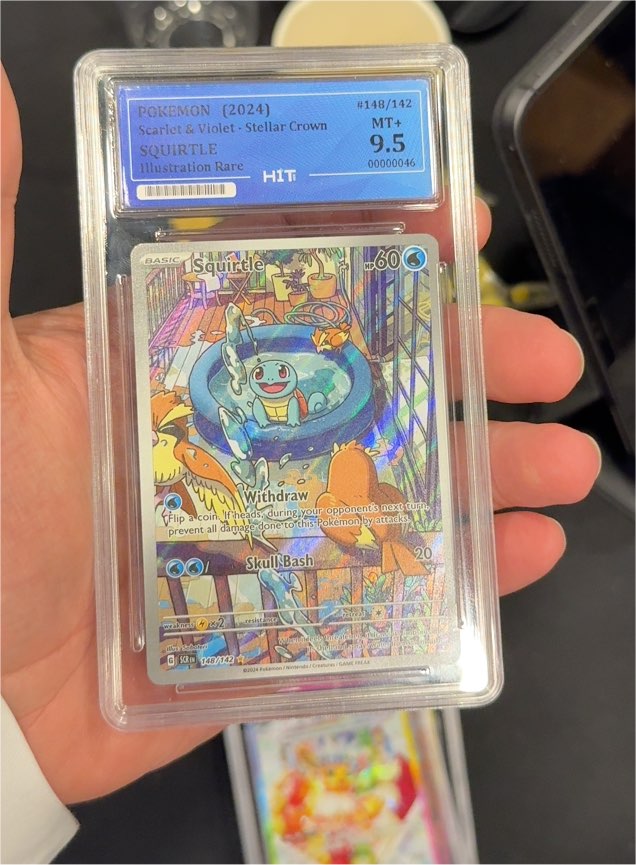 2024 Pokémon Stellar Crown #148/142 Squirtle Illustration Rare — front