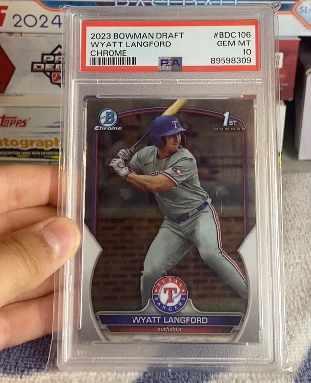 2023 Bowman Draft Chrome #BDC-106 Wyatt Langford — front