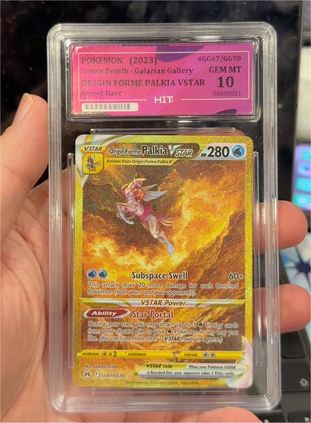 2023 Pokémon Crown Zenith #GG67 Origin Forme Palkia VSTAR — front