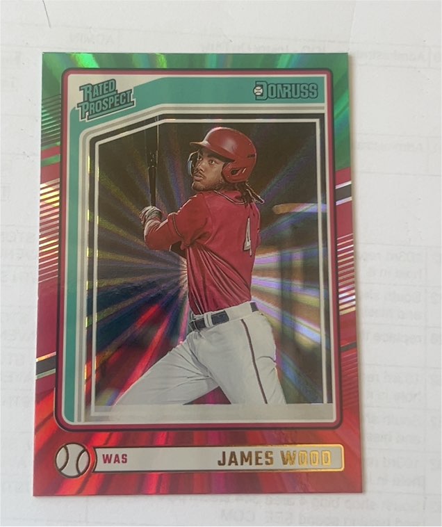 2024 Donruss Rated Prospect #187 James Wood — front