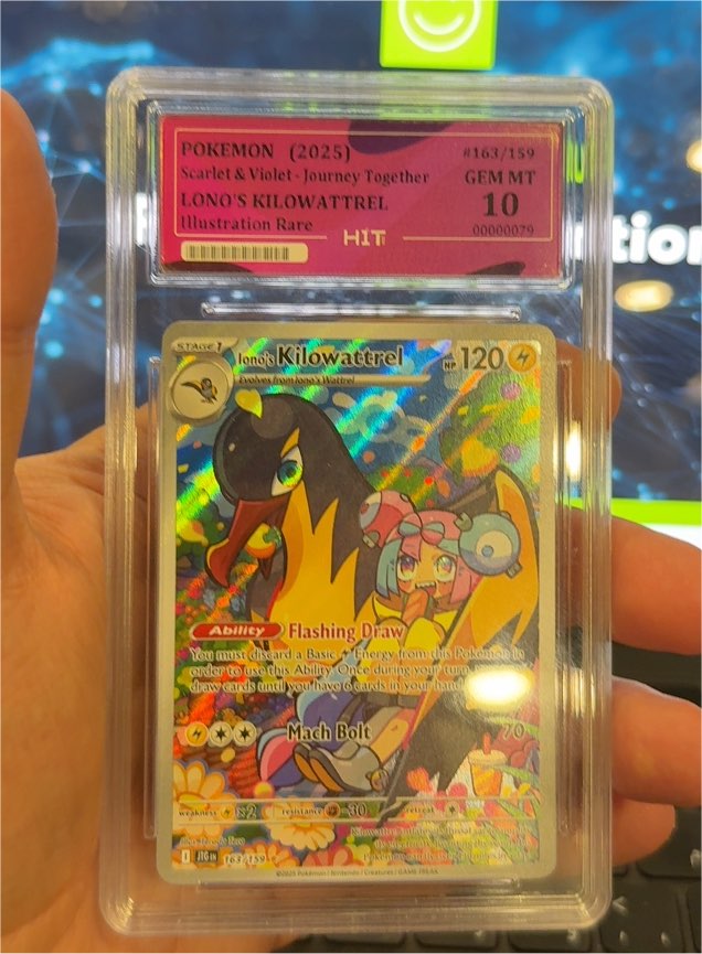 2025 Pokémon Scarlet & Violet Journey Together #163 Iono's Kilowattrel Illustration Rare — front