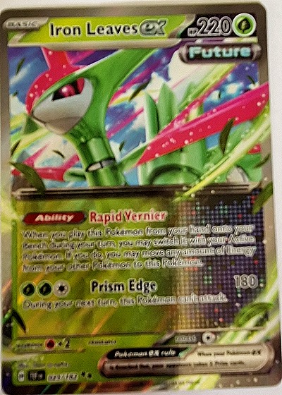 2024 Pokémon TCG Temporal Forces #25 Iron Leaves ex — front