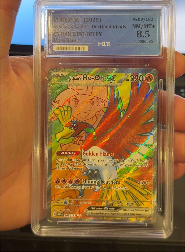 2025 Pokémon #209 Ethan's Ho-Oh EX — front
