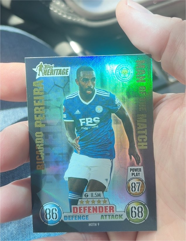 2021 Topps Heritage Match Attax Man of the Match #MOTM 9 Ricardo Pereira — front