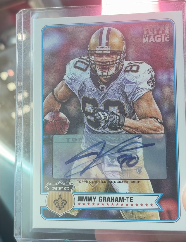 2012 Topps Magic Autographs #154 Jimmy Graham — front